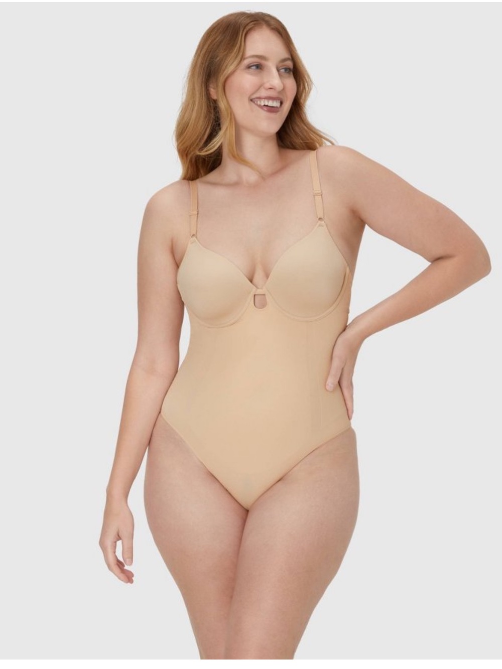 Maidenform Extra Firm Control All-In-One Bodysuit Beige Women's Size Large NWT